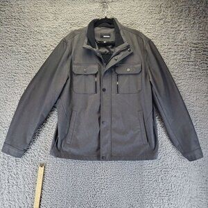 Murano Jacket Men XL Charcoal Gray Front Pocket Design Tech Jacket